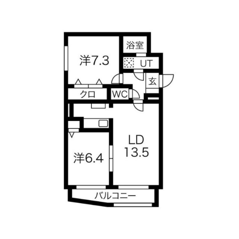 さくら館南円山の間取り