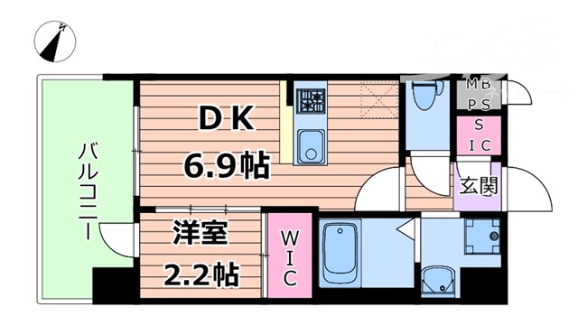 セレニテ十三ミラクの間取り