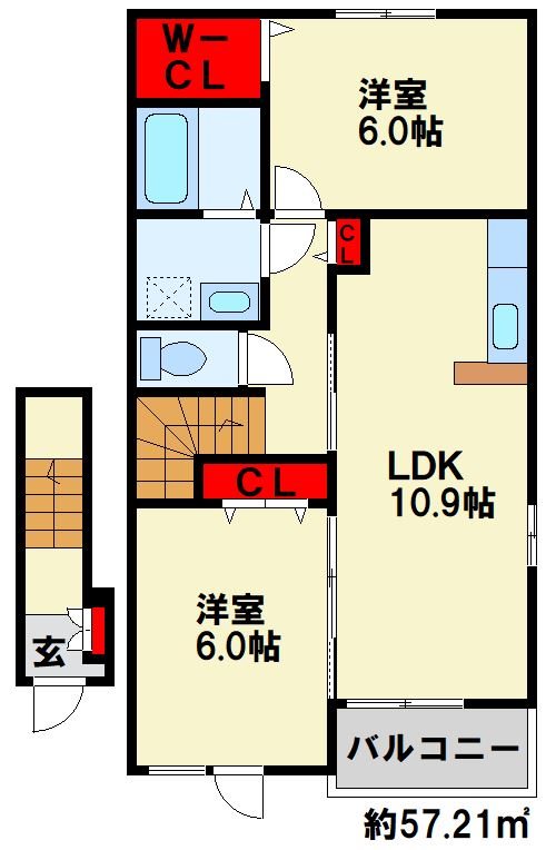 プランタンコートVの間取り