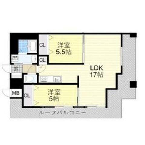 堺市堺区戎之町東のマンションの間取り