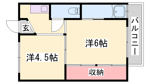 ビレッジハウス朝日ヶ丘の間取り