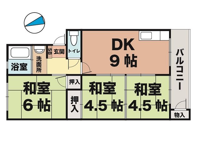 垂水農住7号棟の間取り