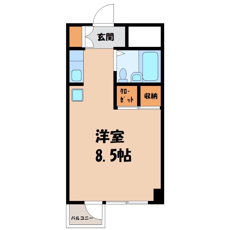 【熊谷市宮前町のマンションの間取り】