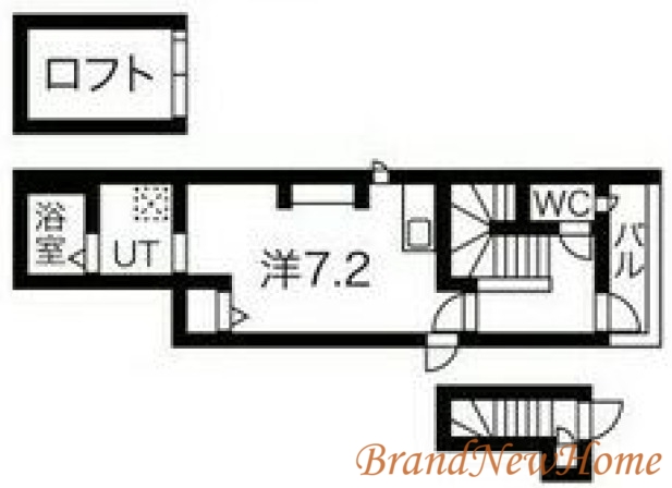 【堺市堺区戎之町東のアパートの間取り】