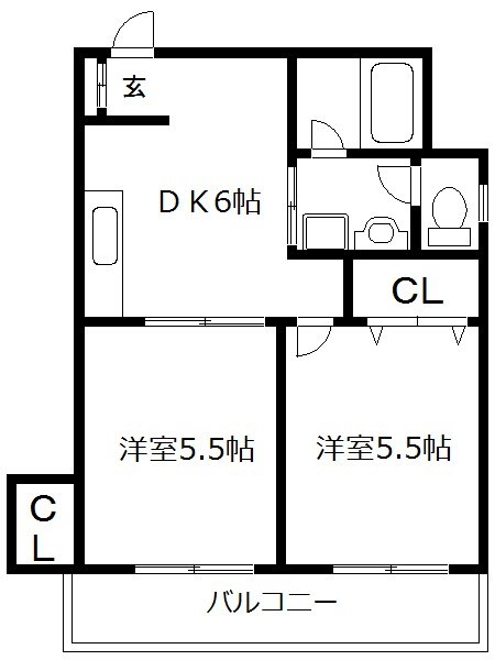 岩井ハイツの間取り