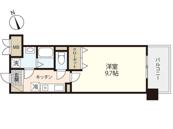 広島市東区上大須賀町のマンションの間取り