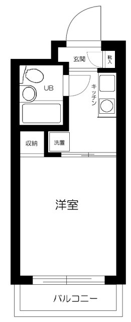 品川区西五反田のマンションの間取り