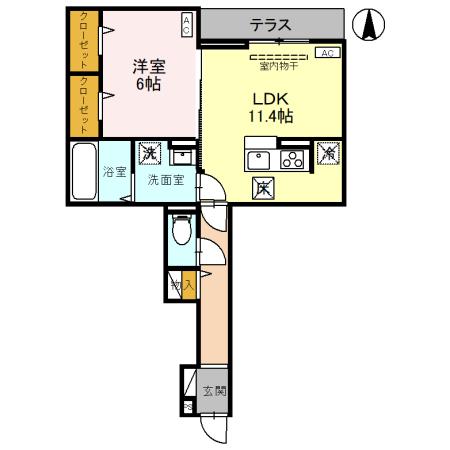 (仮称)D-ROOM高富１丁目PJの間取り