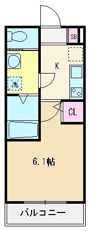 新座市大和田のアパートの間取り