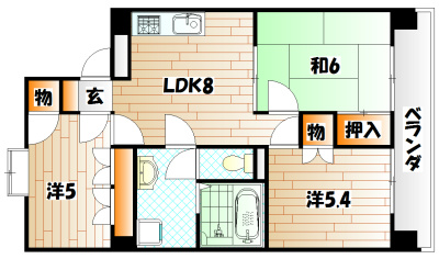 プレアール足立の間取り