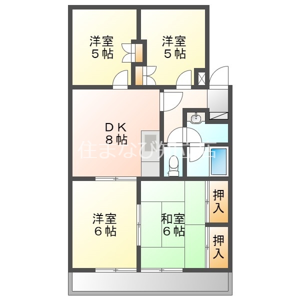 ひまわりハイツの間取り