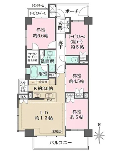 BELISTA東日暮里の間取り