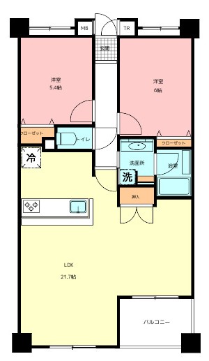 aieいわき駅前の間取り