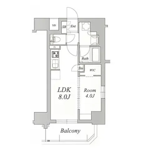 プレサンスグラン本山駅前の間取り