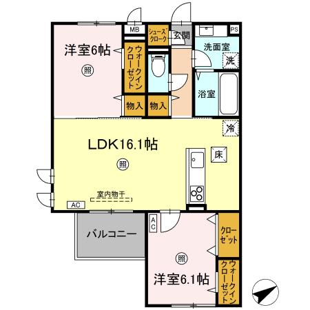 シスネス姫子の間取り