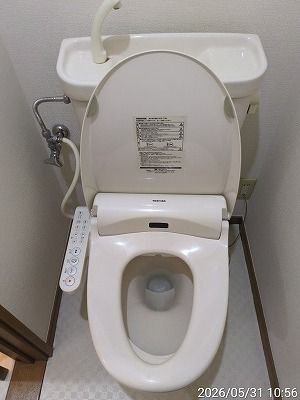 トイレ　ゆったりとした空間のトイレです