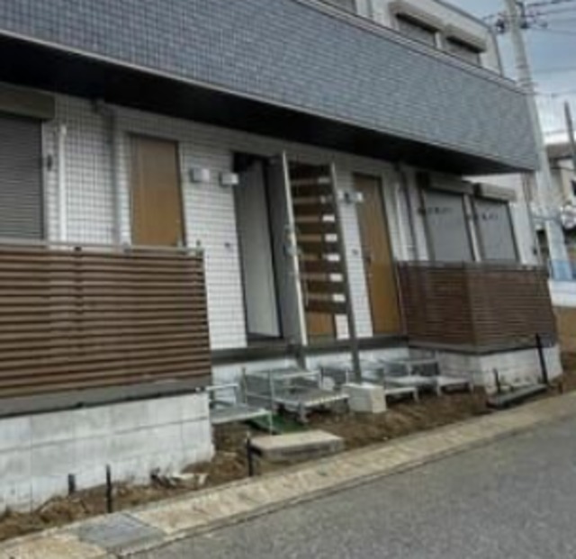 エントランス　建築中