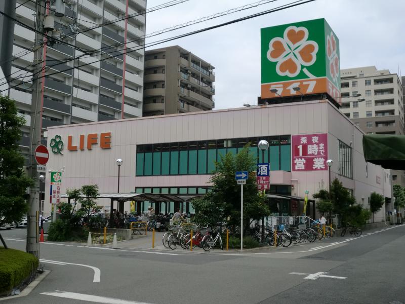 スーパー　ライフ靱店（スーパー）まで729m
