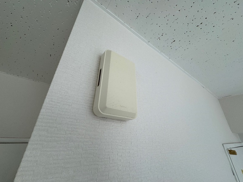 セキュリティ　来客時にはこちらのチャイムが鳴りますよ。