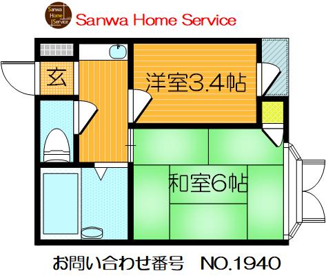 WESTヒルズ岸和田の間取り写真