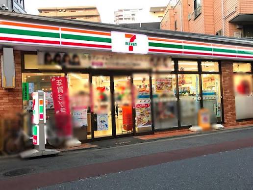 コンビニ　セブンイレブン 不動前駅東店（コンビニ）まで12m