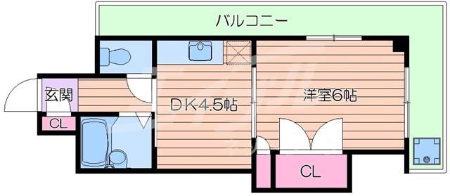 正雀グランドハイツ北の間取り写真
