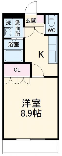 ヴァンベール加納の間取り写真