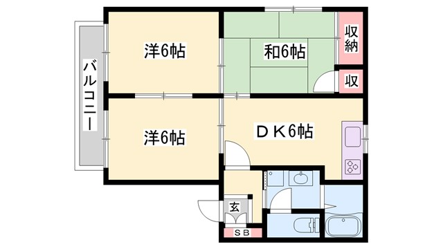 ハイツプログレスの間取り写真