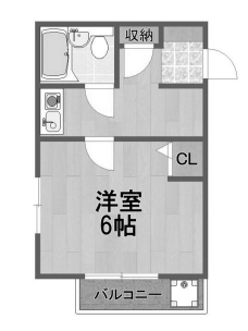 京急本線 八丁畷駅 徒歩13分 4階建 築39年の間取り写真