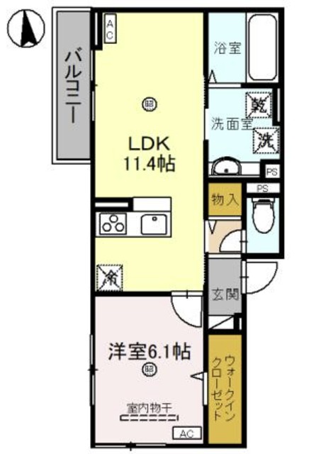地下鉄谷町線 文の里駅 徒歩3分 3階建 築2年の間取り写真