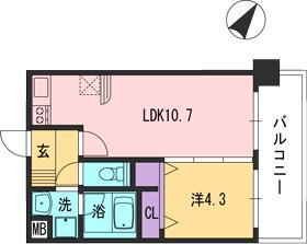 コンダクト福岡東の間取り写真