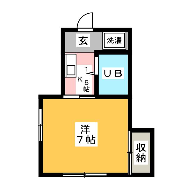 コーポ東條の間取り写真