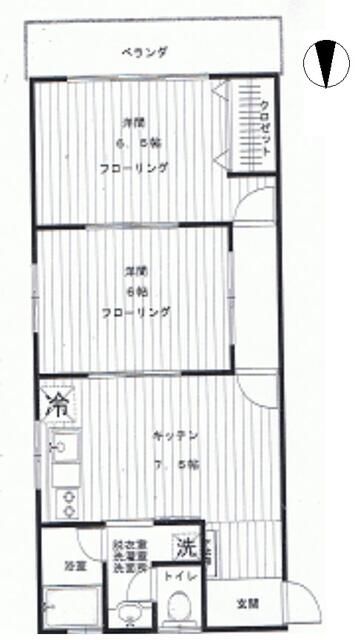 松陰フラッツの間取り写真