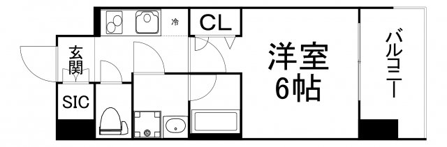 地下鉄谷町線 都島駅 徒歩5分 12階建 築5年の間取り写真