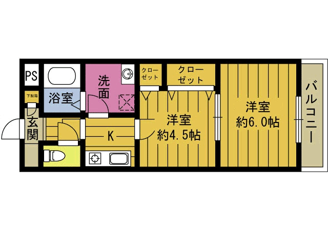 パレドール鶴崎IIの間取り写真