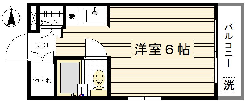 東京都目黒区目黒４（アパート）の賃貸物件の間取り