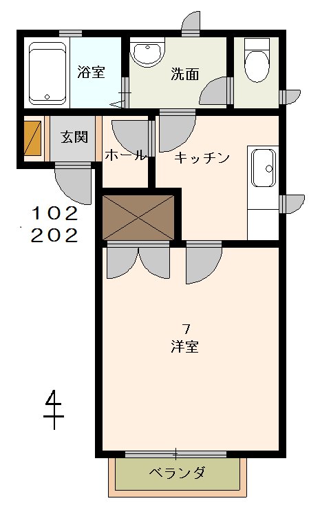 ヴィラ・オークの間取り