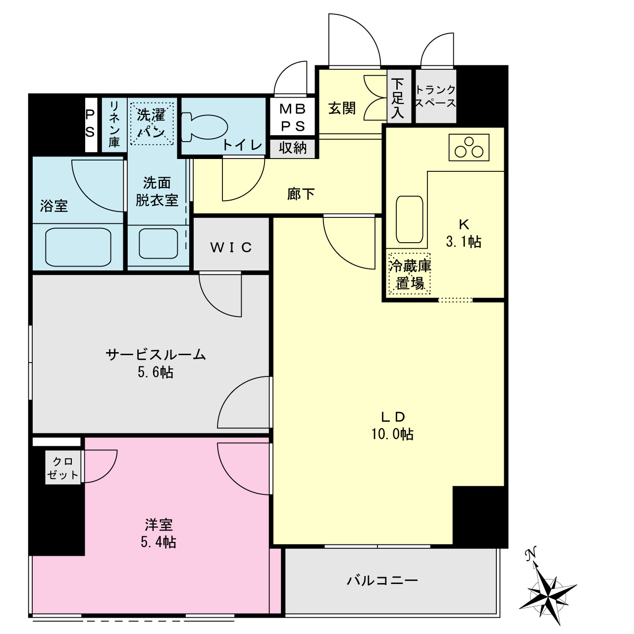 プライムネクサス新橋の間取り写真