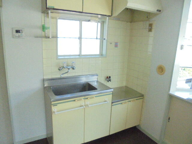 キッチン　キッチン二口ガスコンロ設置可