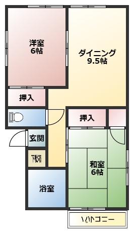 コスモコーポ昭和町の間取り