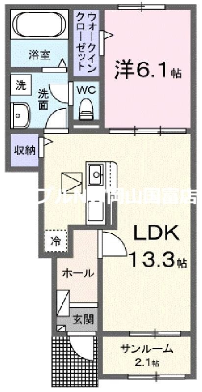 サンフォレストハルレイの間取り