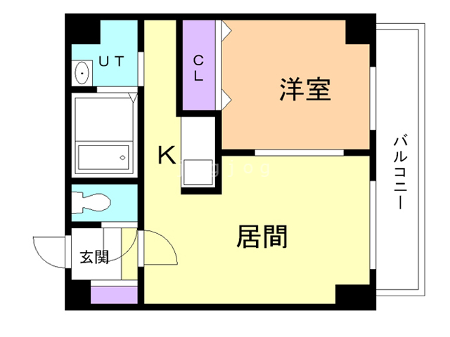 札幌市北区北二十三条西のマンションの間取り