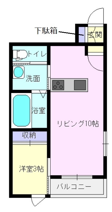 ドルチェヴィータ橘Aの間取り