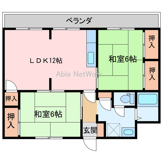 イーストハイムの間取り