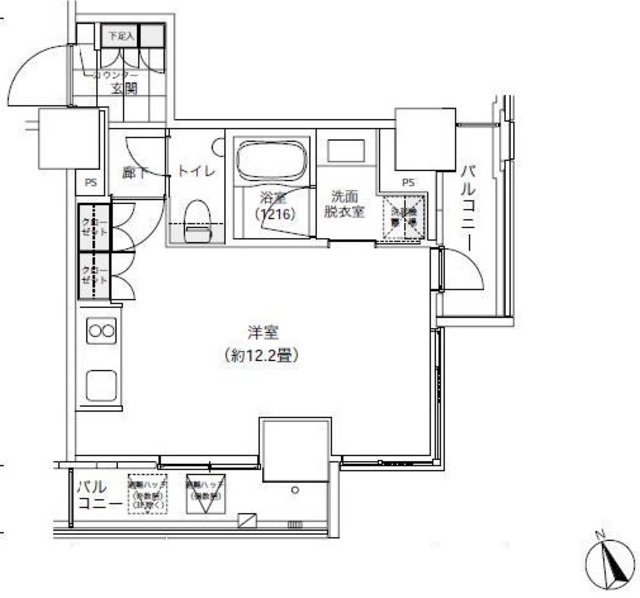 パークキューブ愛宕山タワーの間取り