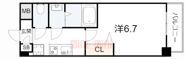 アドバンス神戸レイソレの間取り