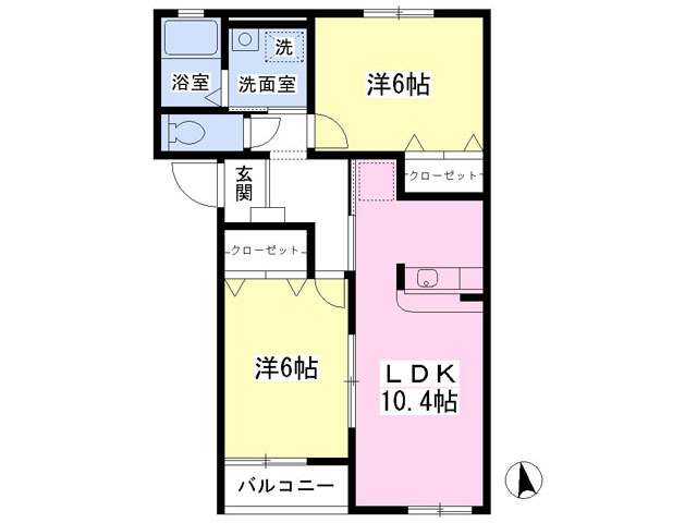 アルティスタＣの間取り