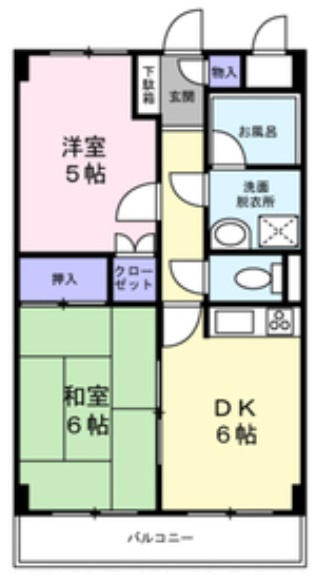 世田谷区野毛のマンションの間取り