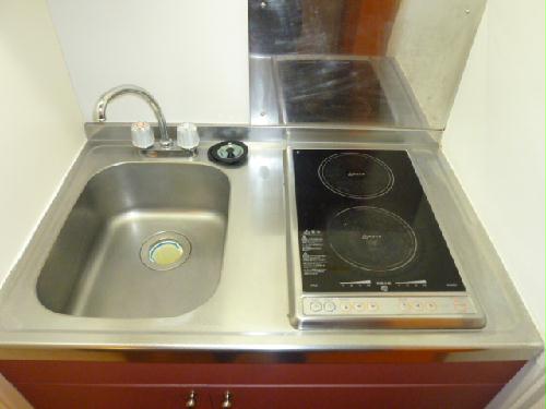 キッチン　2口電気コンロ