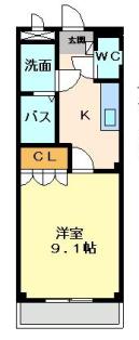 加東市藤田のアパートの間取り